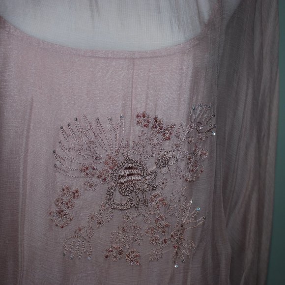 NWT Vintage Victorian Inspired Sheer Blouse - Picture 4 of 4